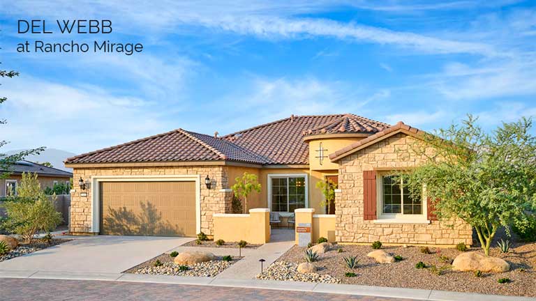 Del Web community in Rancho Mirage new model home for sale.