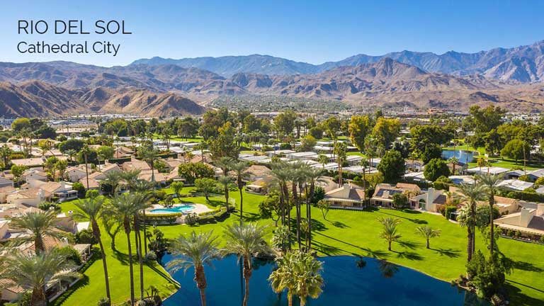 Rio del Sol gated community in Cathedral City new model homes for sale.