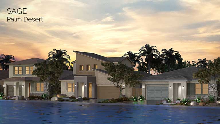 Sage model new homes for sale in Palm Desert.